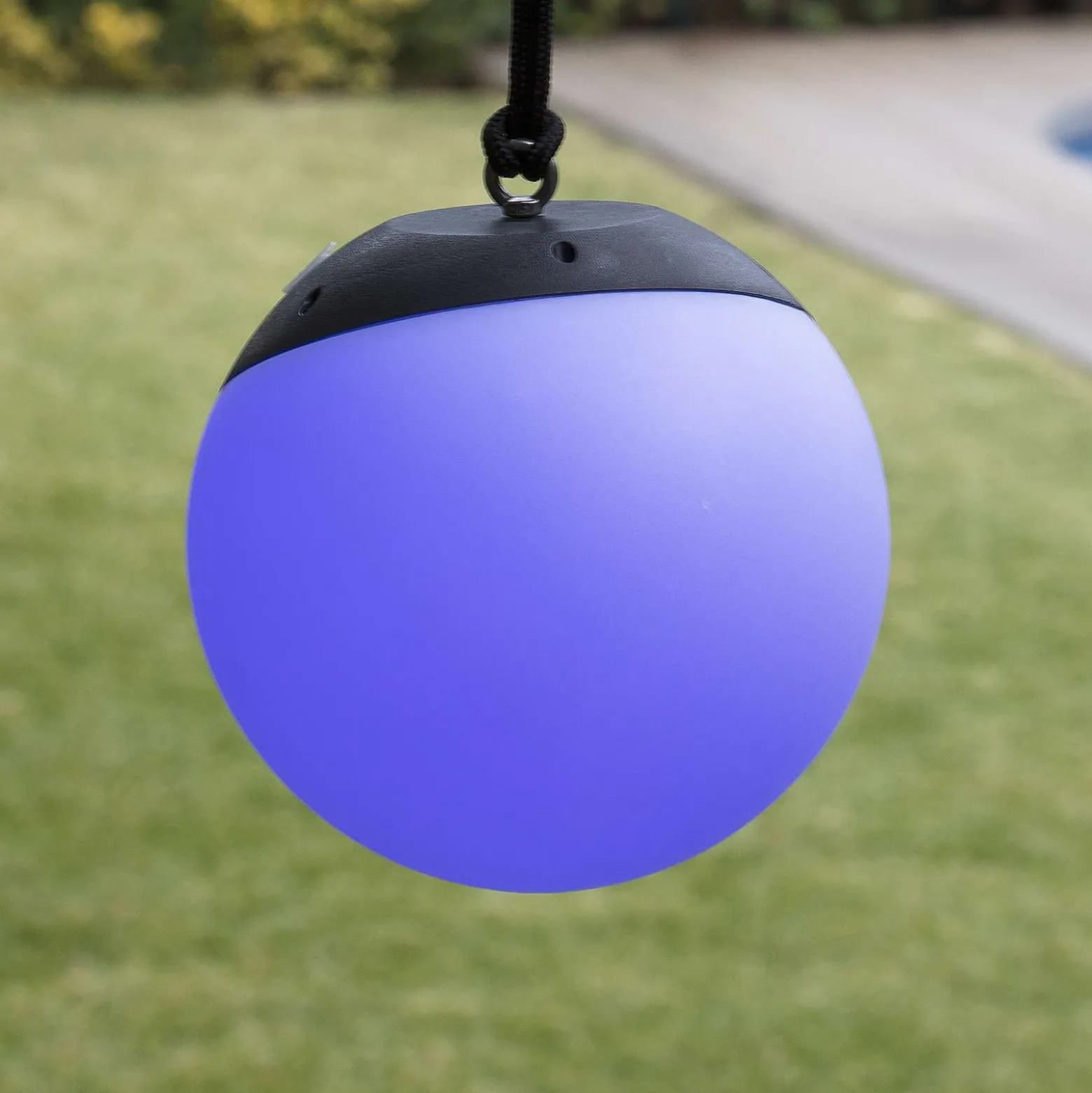 Lámpara colgante exterior LED Voila, móvil, RGBW