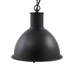 Lámpara colgante exterior Lindby Luciane, negra, aluminio, Ø 31,8 cm