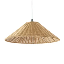 Lámpara colgante exterior Lucande Taniola, 1 luz, cónica, Ø 60 cm