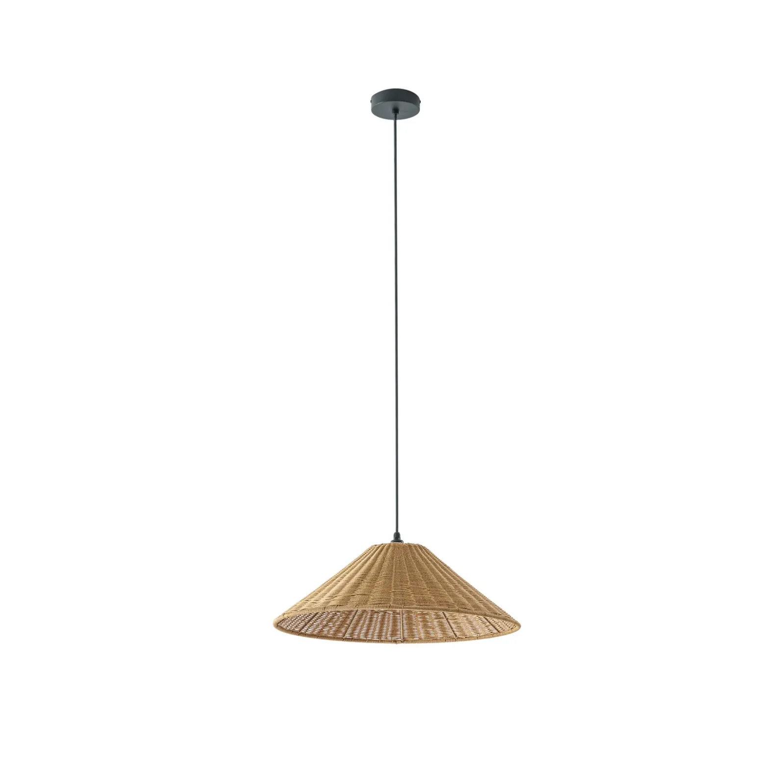 Lámpara colgante exterior Lucande Taniola, 1 luz, cónica, Ø 60 cm
