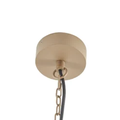 Lámpara colgante exterior Lucande Ferda, marrón, IP44, cristal, E27