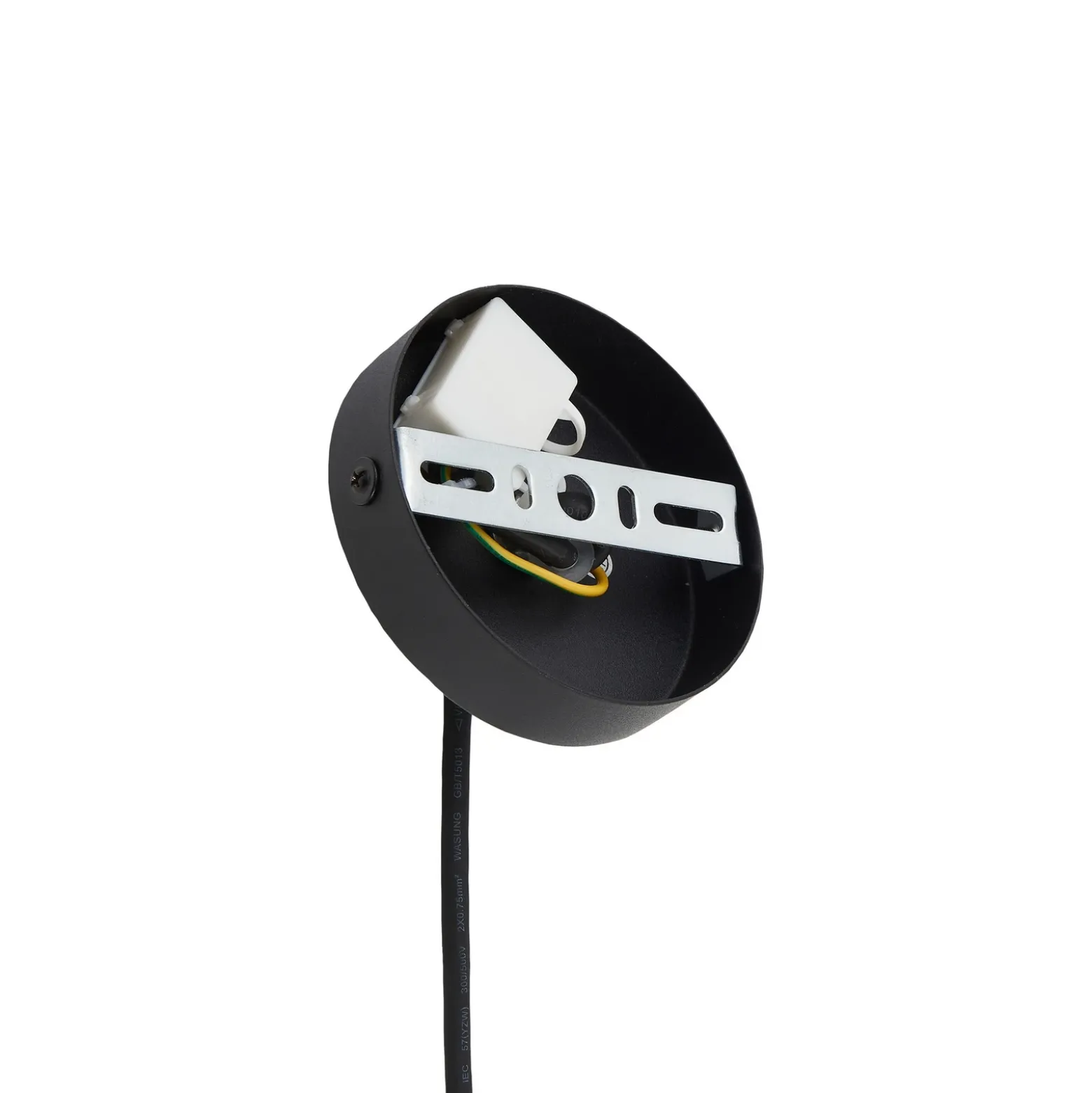 Lámpara colgante exterior Lucande Marrin, negra, metal, Ø 31 cm