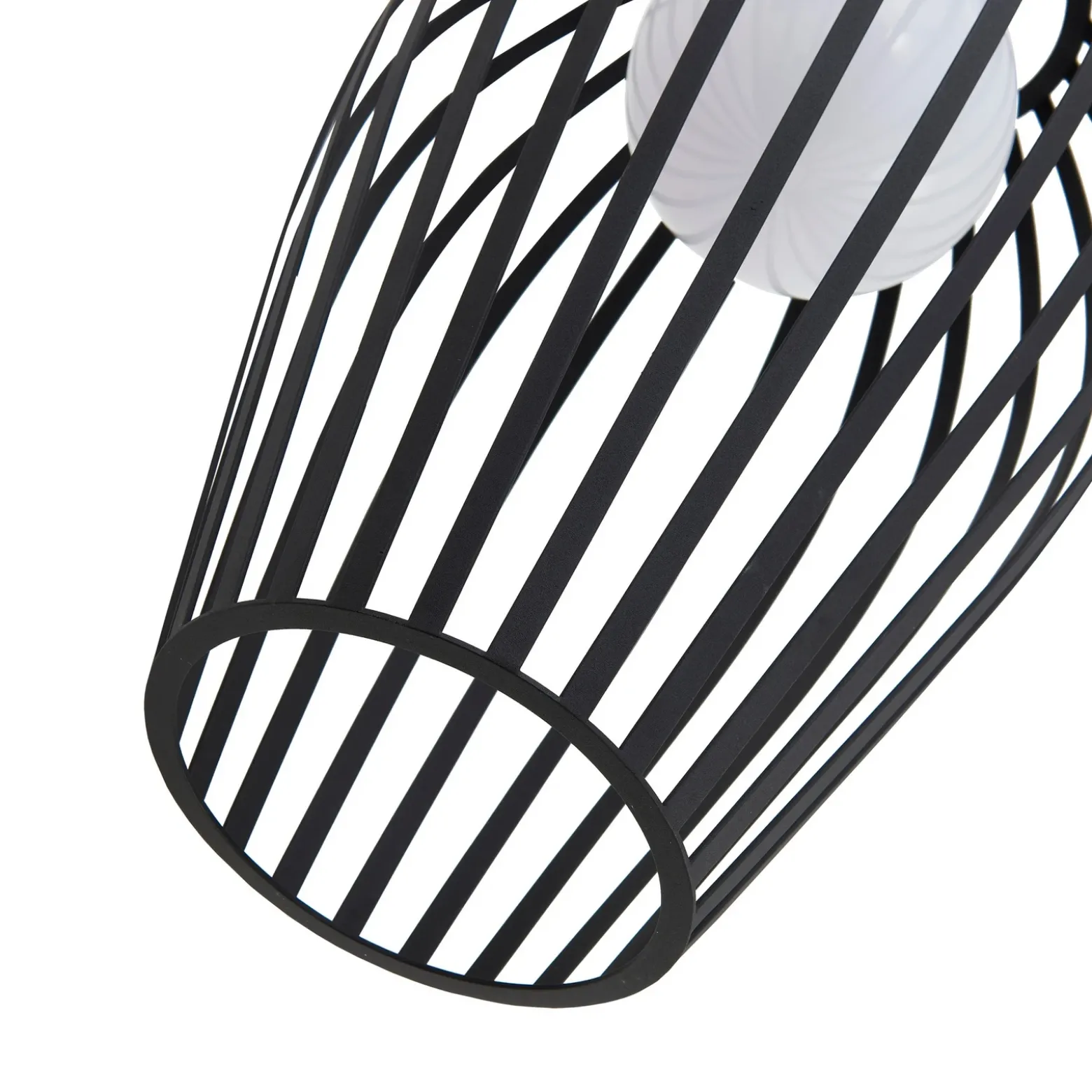Lámpara colgante exterior Lucande Marrin, negra, metal, Ø 31 cm