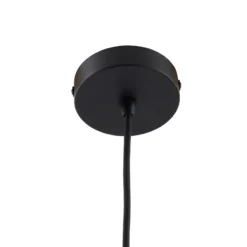 Lámpara colgante exterior Lucande Marrin, negra, metal, Ø 31 cm
