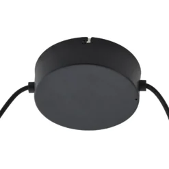 Lámpara colgante exterior Lucande Taniola, 2 luces, beige, ratán, IP44