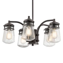 Lámpara colgante exterior Lyndon, 5 luces