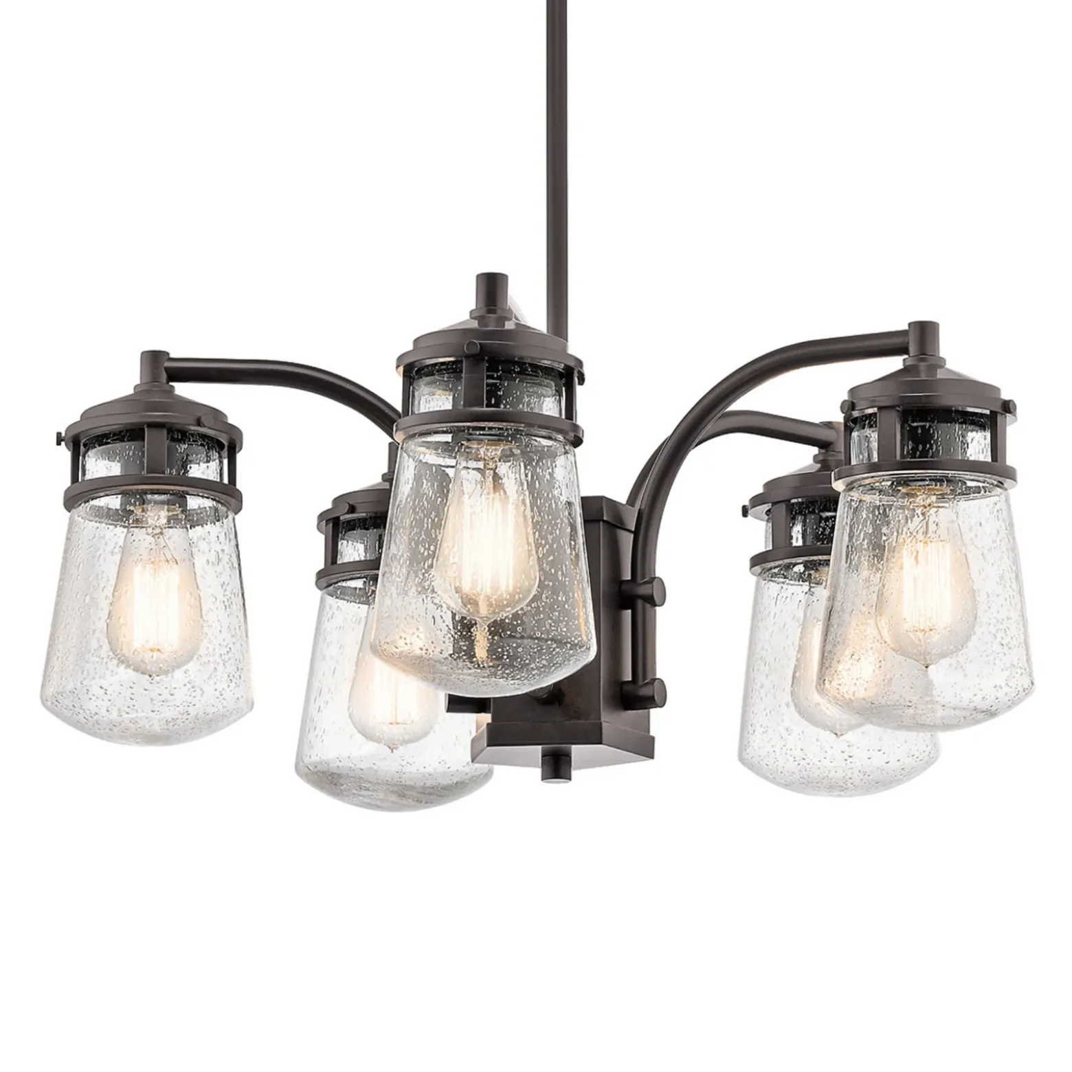 Lámpara colgante exterior Lyndon, 5 luces