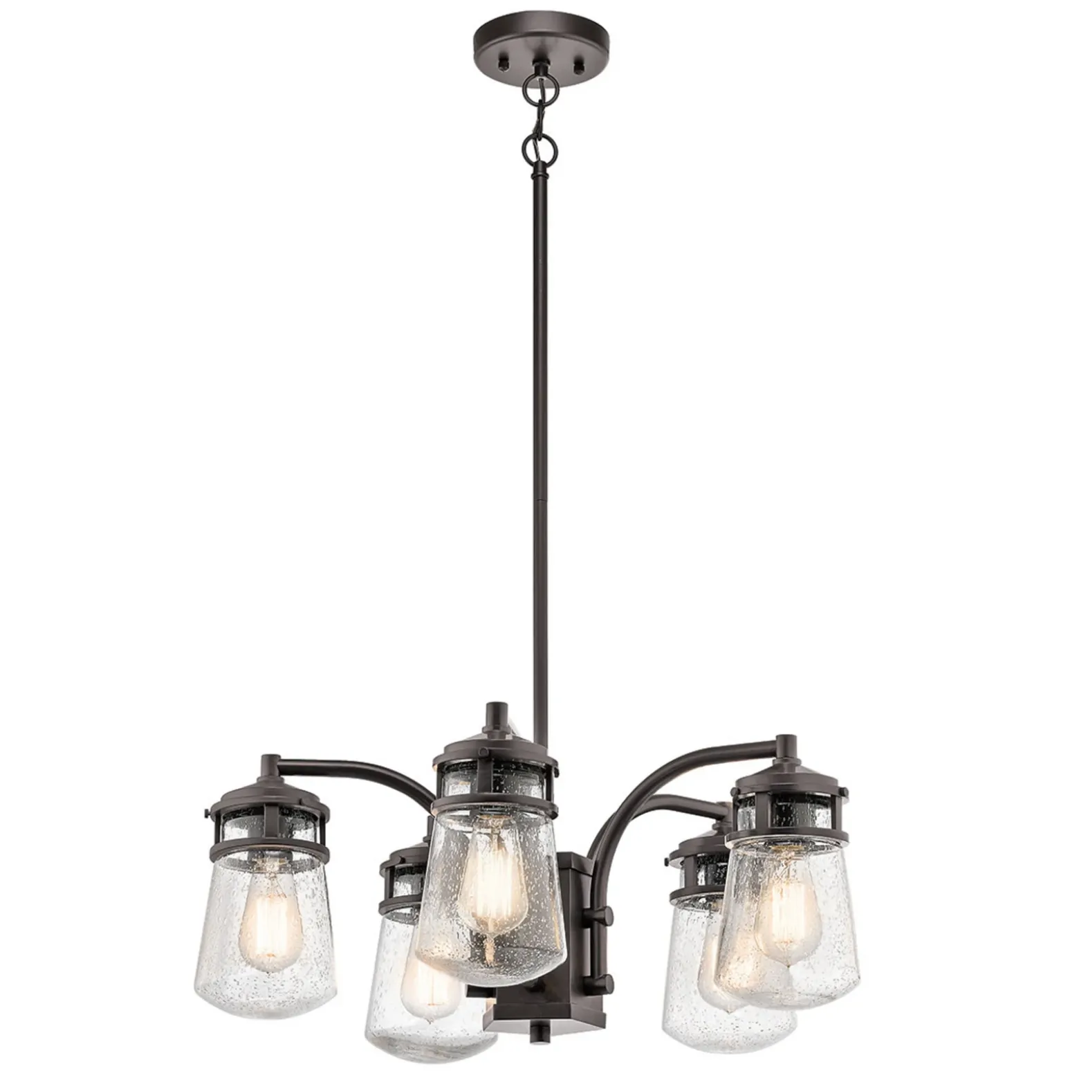 Lámpara colgante exterior Lyndon, 5 luces
