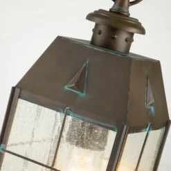 Lámpara colgante exterior Nantucket, negro, 1 luz