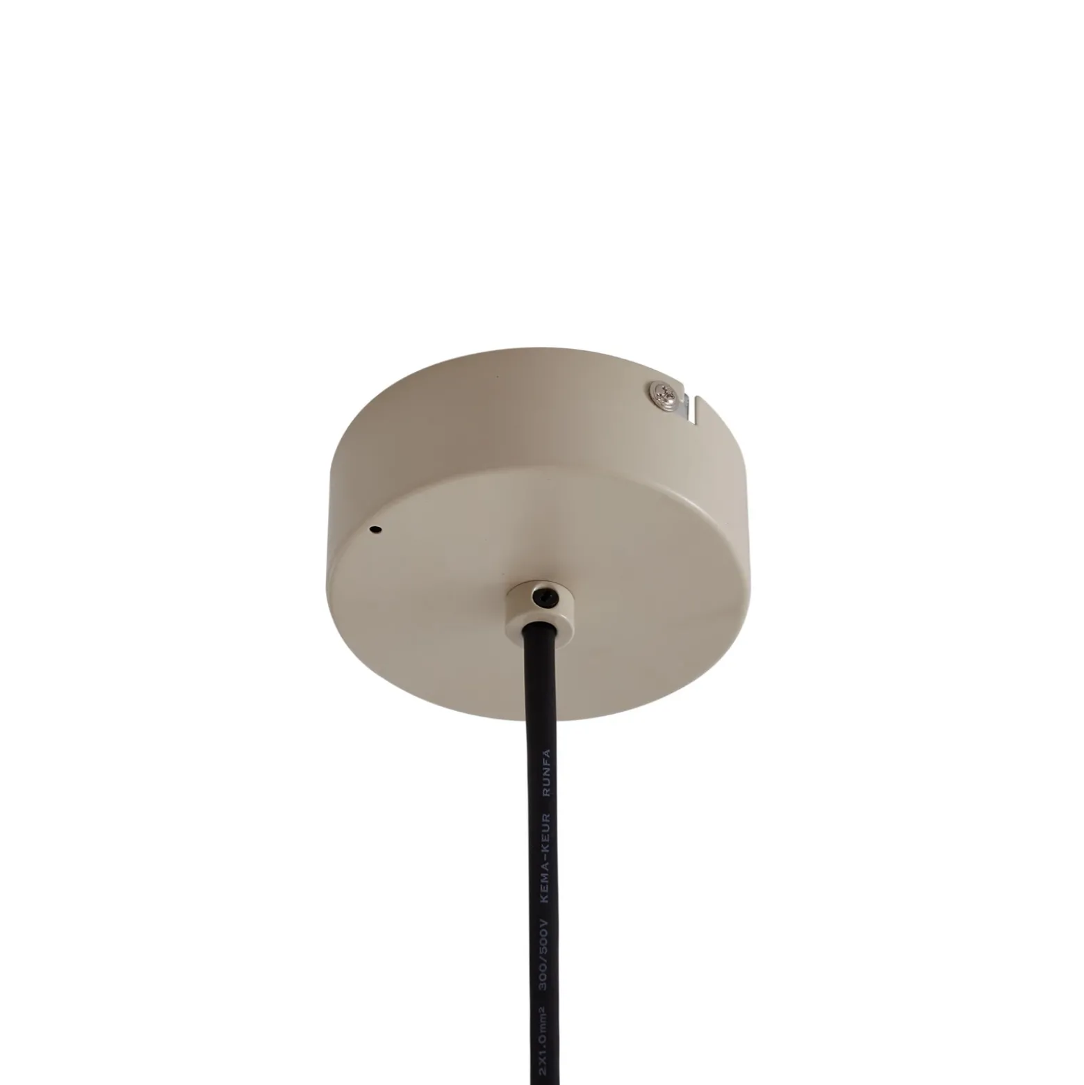 Lámpara colgante exterior Valdorin de Lindby, beige, algodón, IP44