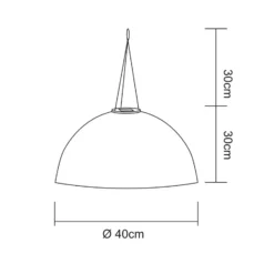 Lámpara colgante LED 33982, blanco, lino, plástico