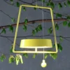 Lámpara colgante LED Miram, batería, amarillo