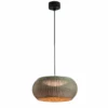Lámpara colgante LED para exterior Perris de Bover, marrón/marrón, Ø 47 cm