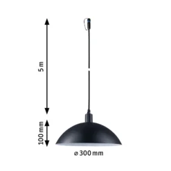 Lámpara colgante Mapalo Plug & Shine de Paulmann, E14, IP44