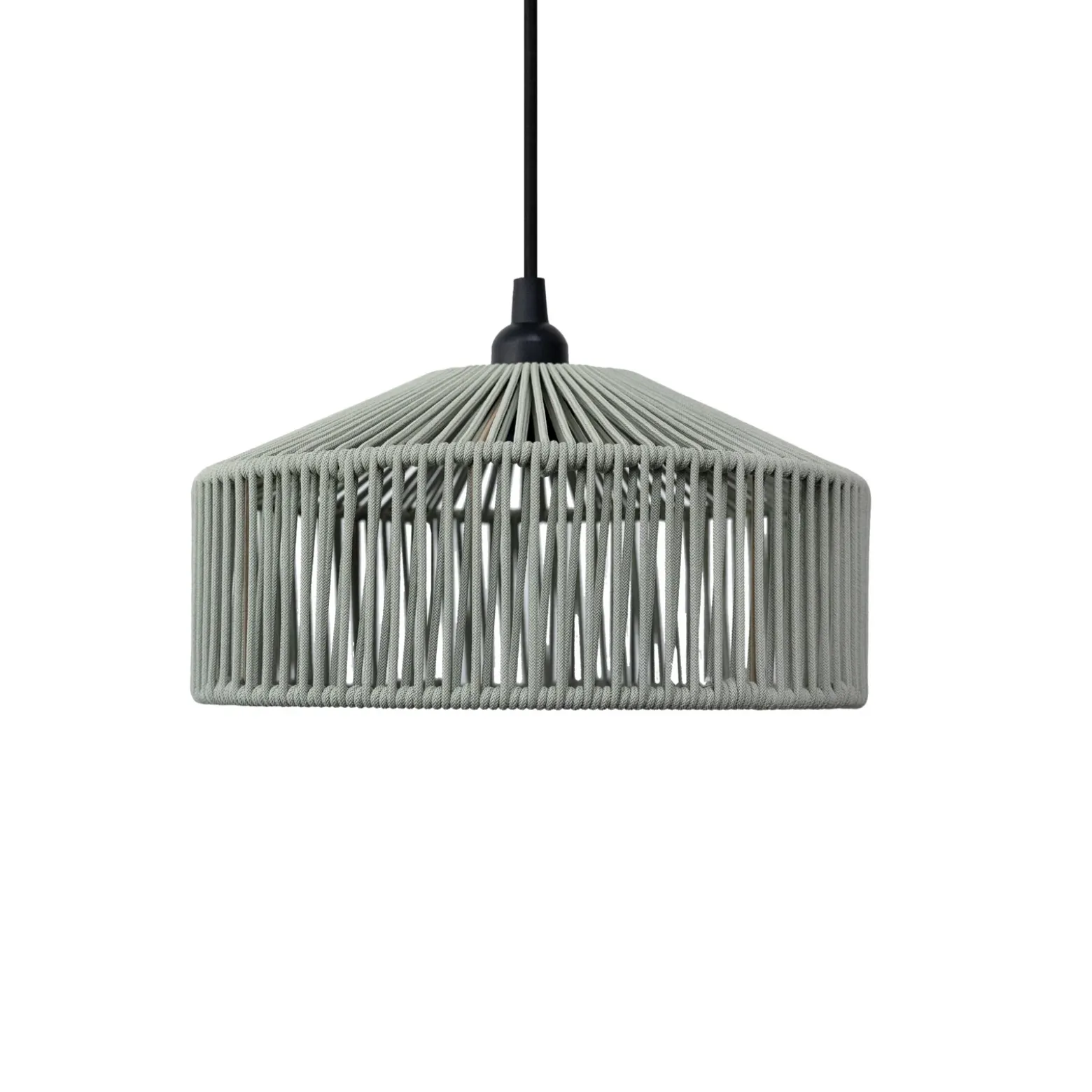 Lámpara colgante Newgarden Calabardina, verde, cable, Ø30 cm, IP44