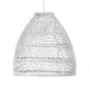 Lámpara colgante PR Home, Maja Outdoor, Ø 53 cm, blanco, ratán