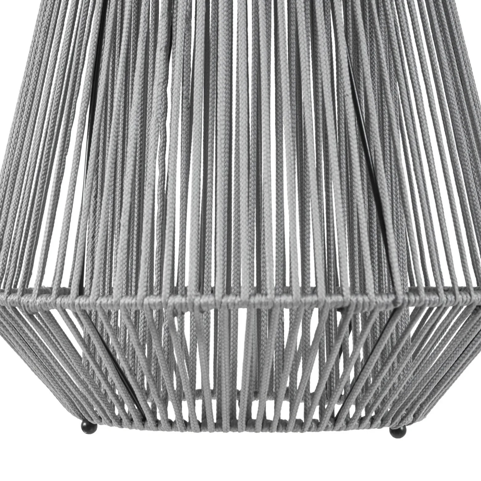 Lámpara colgante solar LED Lindby Austas, gris, Ø 32 cm, USB, IP54
