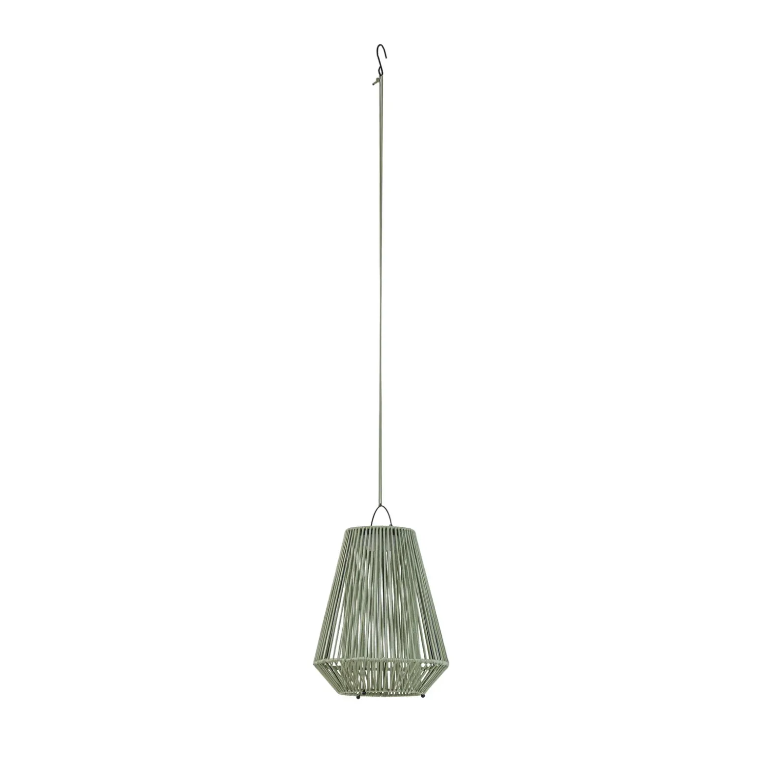 Lámpara colgante solar LED Lindby Austas, verde, Ø 32 cm, USB, IP54