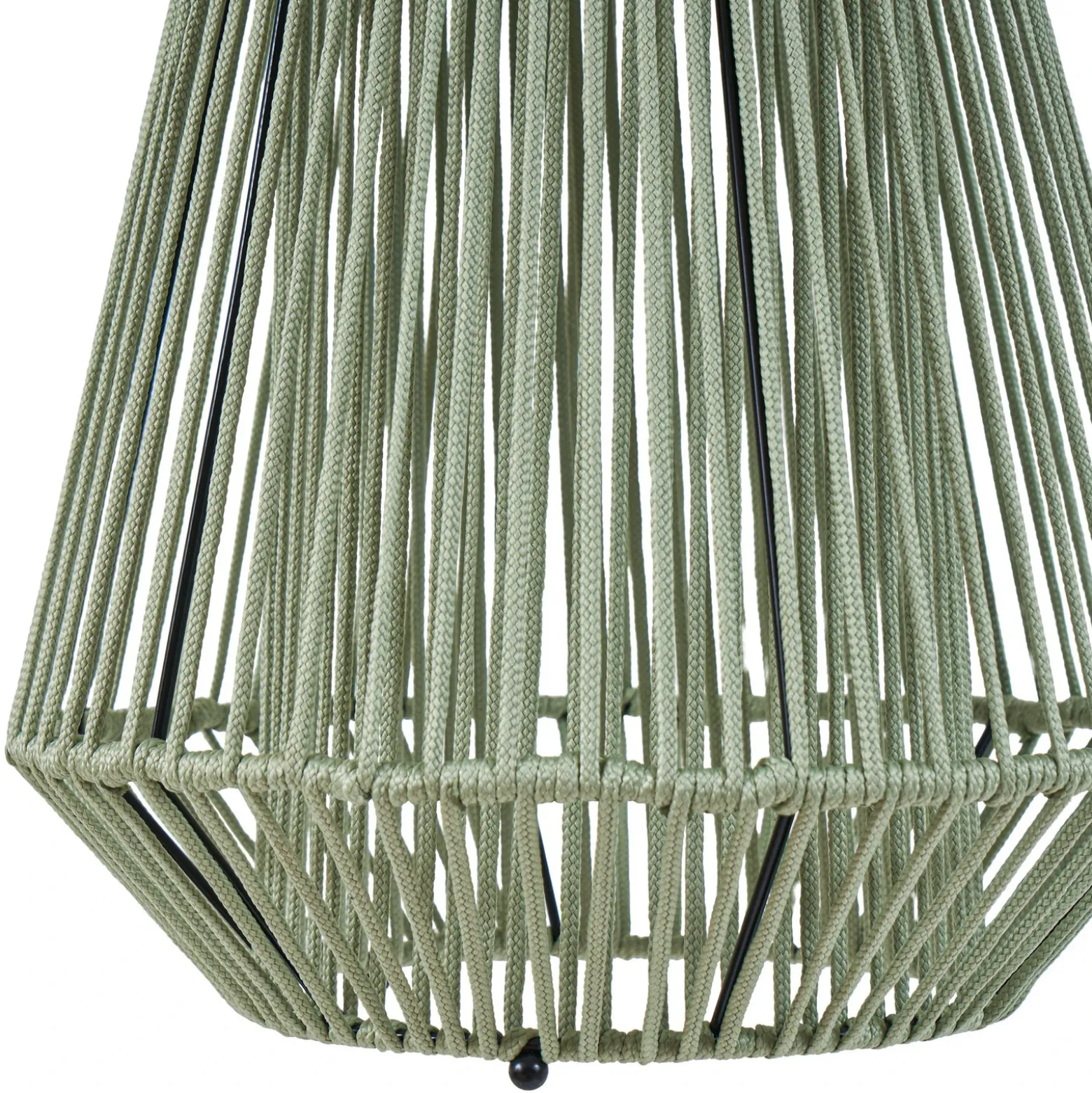 Lámpara colgante solar LED Lindby Austas, verde, Ø 32 cm, USB, IP54