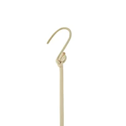 Lámpara colgante solar LED Lindby Austas, beige, Ø 50 cm, USB, IP54