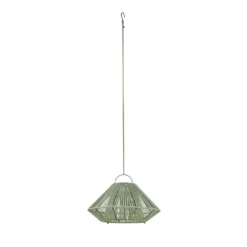 Lámpara colgante solar LED Lindby Austas, verde, Ø 50 cm, USB, IP54