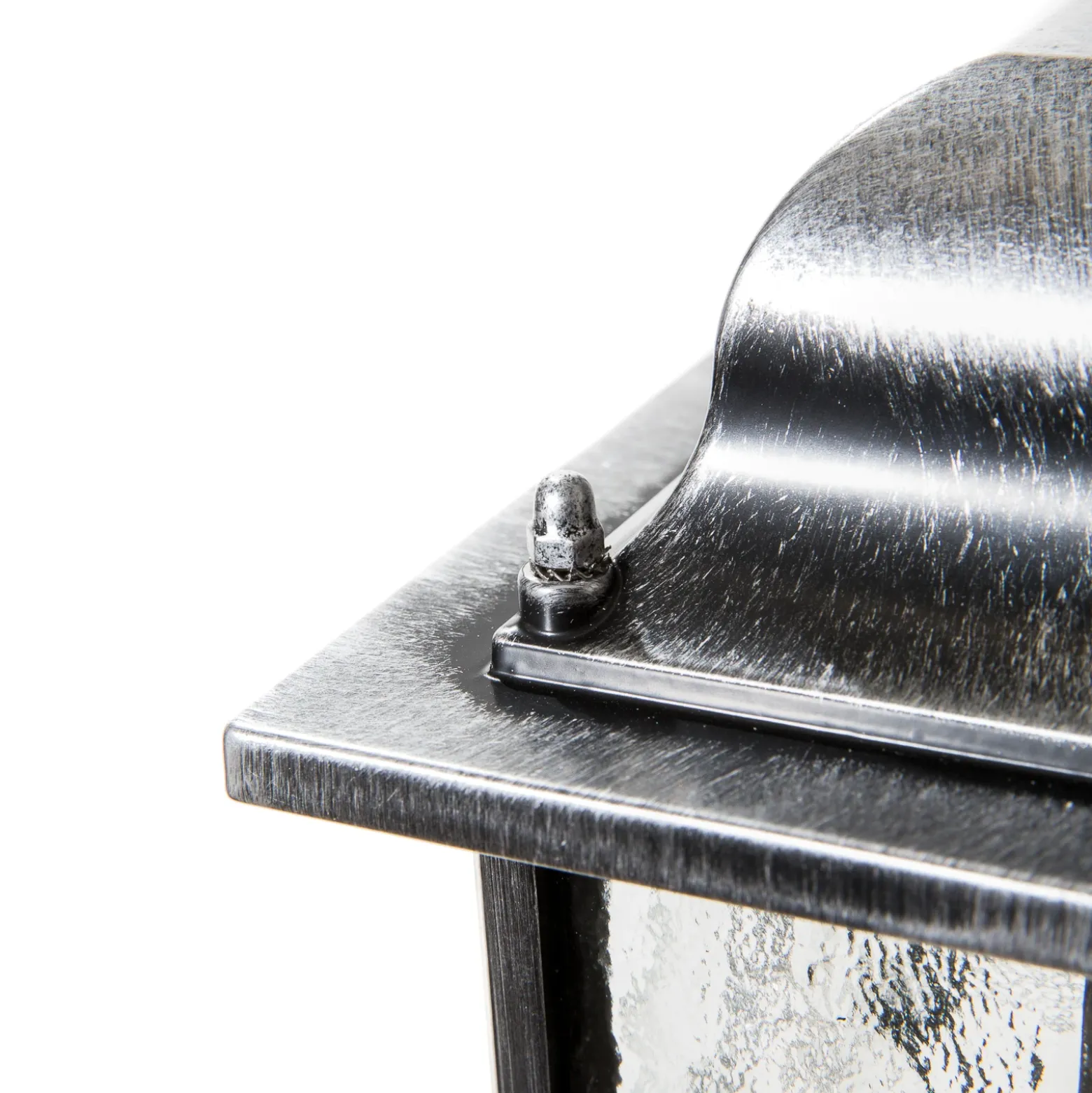 Lámpara colgante Wexford WX9, IP23, negro-plata, metal, cristal