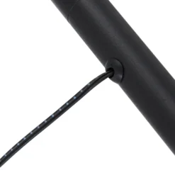 Lámpara con pica LED Lindby Selinda, negra, altura 100 cm