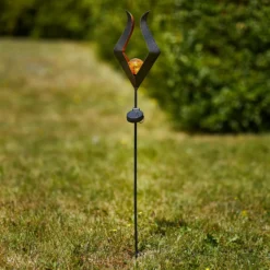 Lámpara con pica solar LED 48702 esfera de vidrio