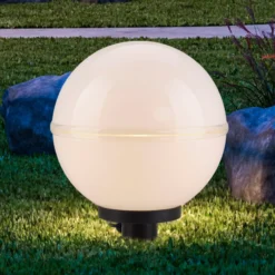 Lámpara decorativa de exterior Hemi, pincho de suelo, paquete de 2 Ø 20cm