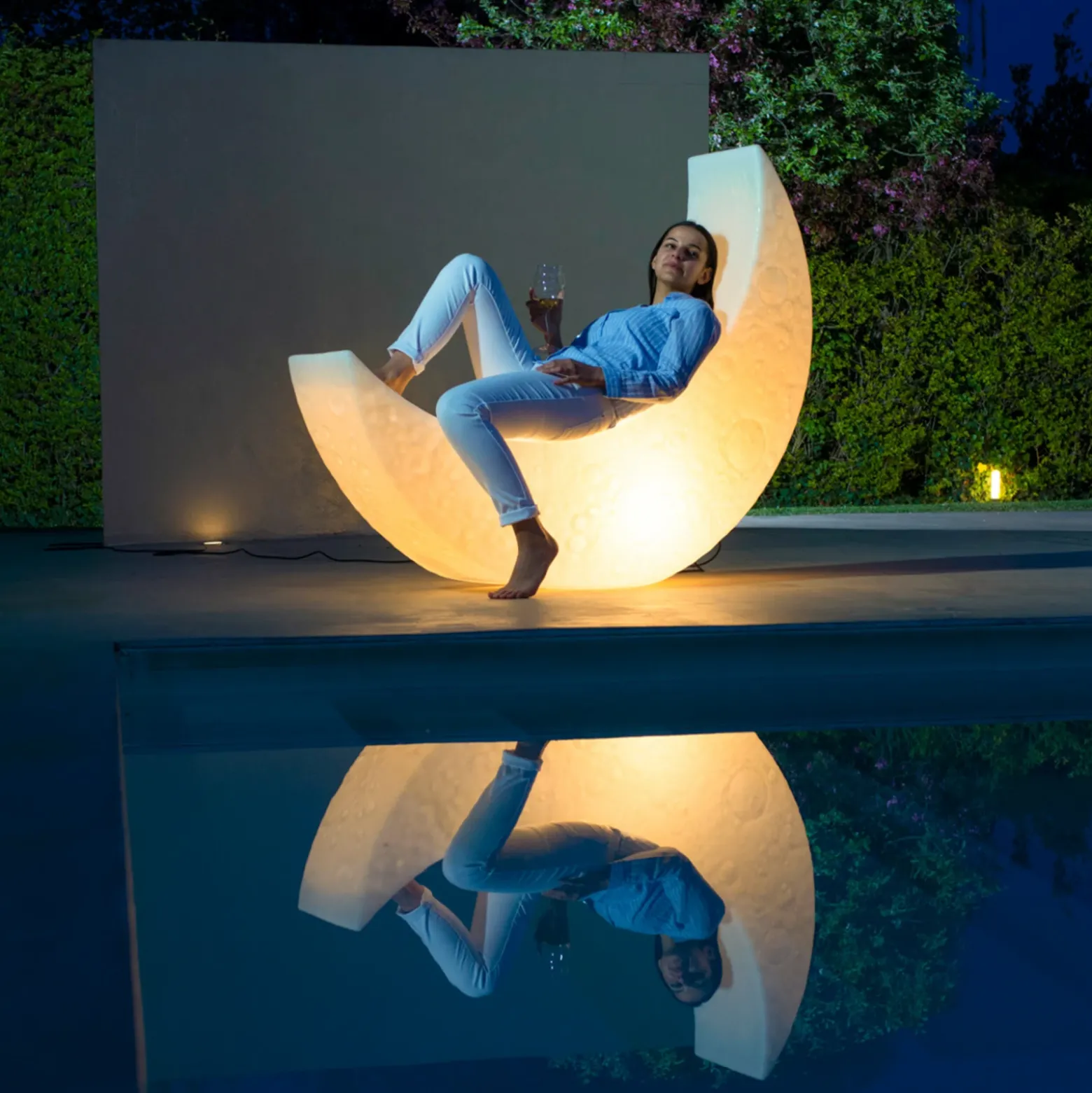 Lámpara decorativa exterior LED My Moon Lamp