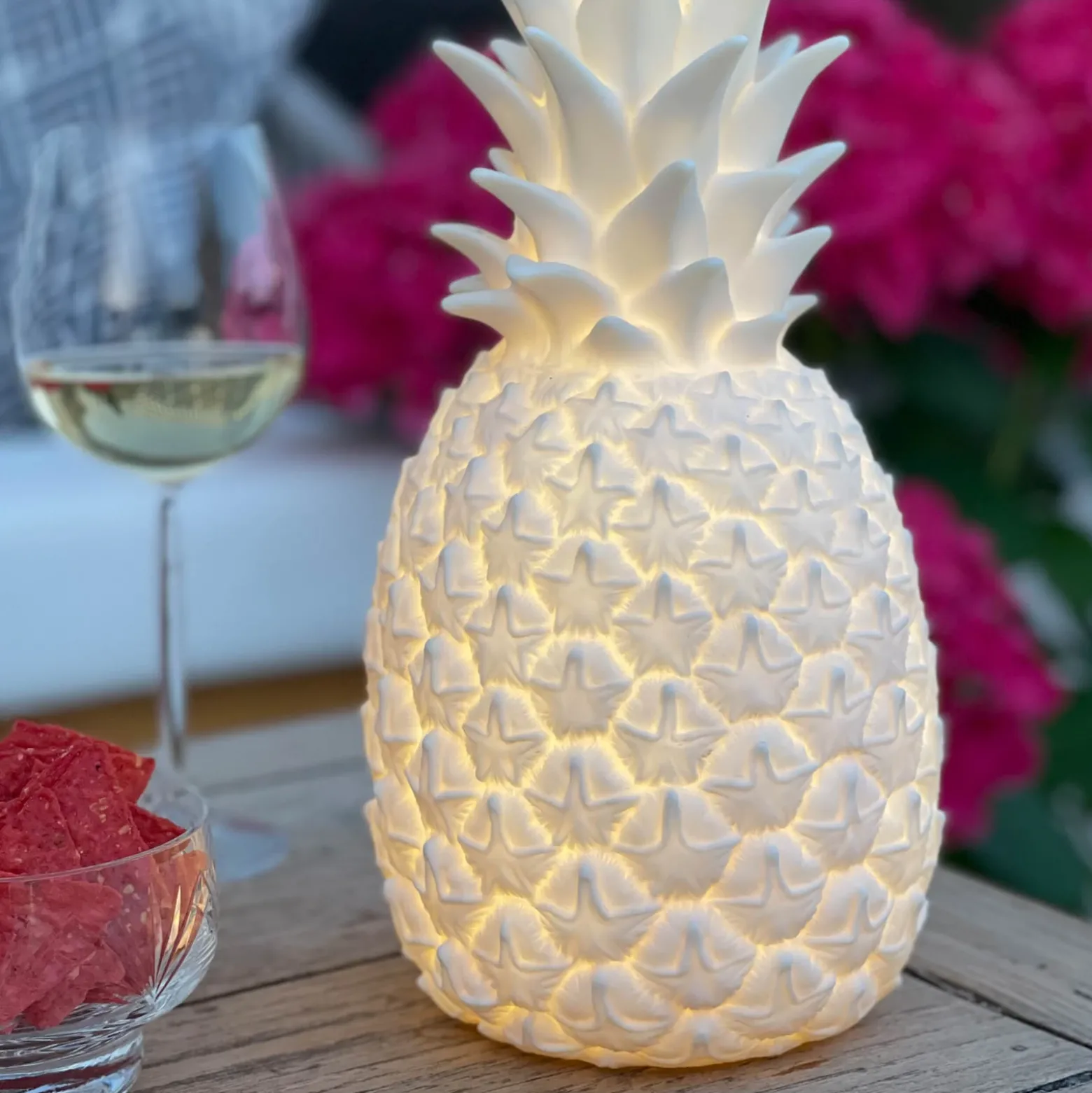 Lámpara decorativa Goodnight Light Pinacolada blanca RGBW