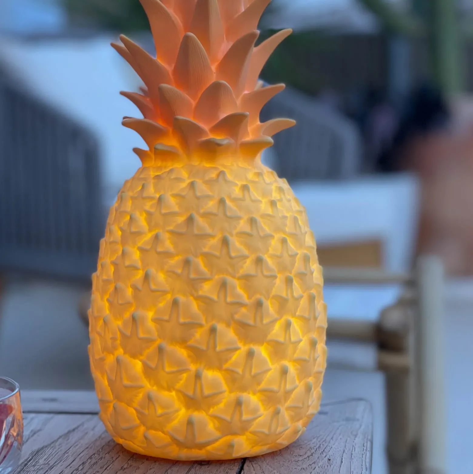 Lámpara decorativa Goodnight Light Pinacolada amarilla RGBW