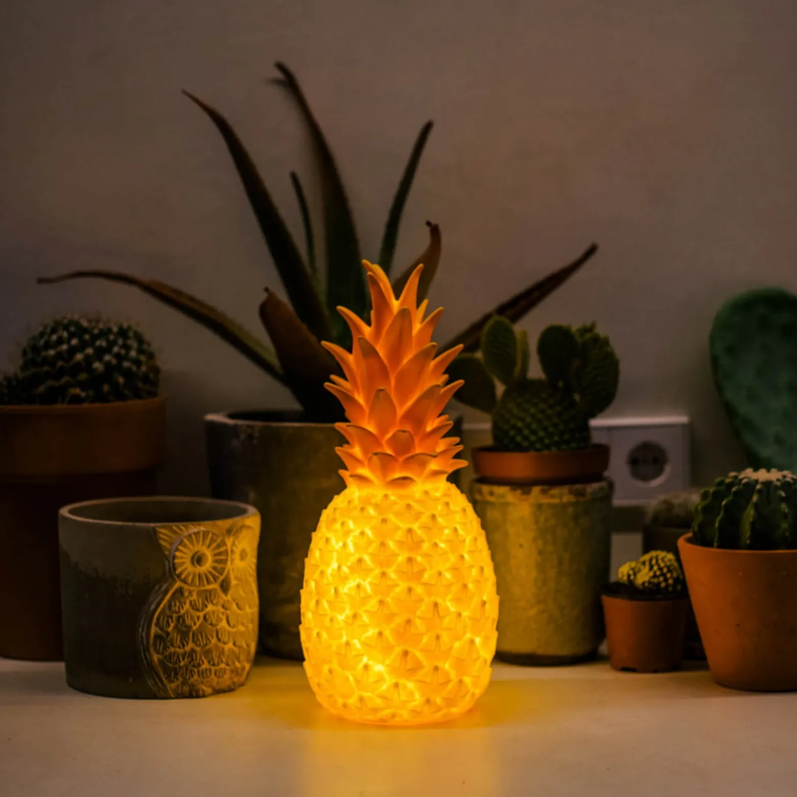 Lámpara decorativa Goodnight Light Pinacolada rosa RGBW