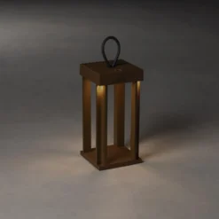 Lámpara decorativa LED Cannes USB, óxido