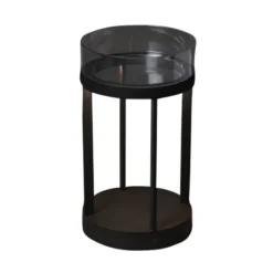 Lámpara decorativa LED Chieti USB, negro