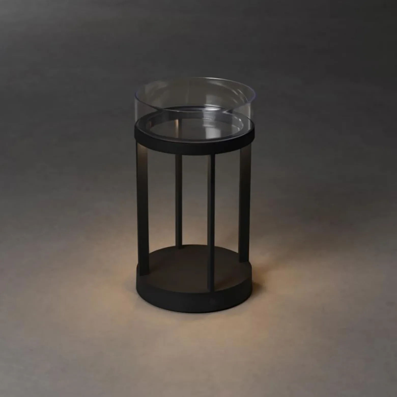 Lámpara decorativa LED Chieti USB, negro