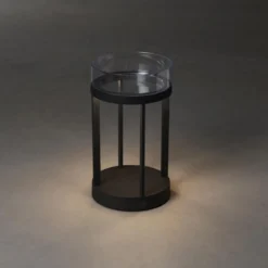 Lámpara decorativa LED Chieti USB, negro