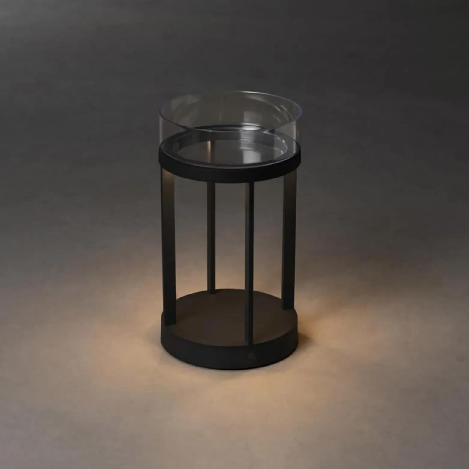 Lámpara decorativa LED Chieti USB, negro