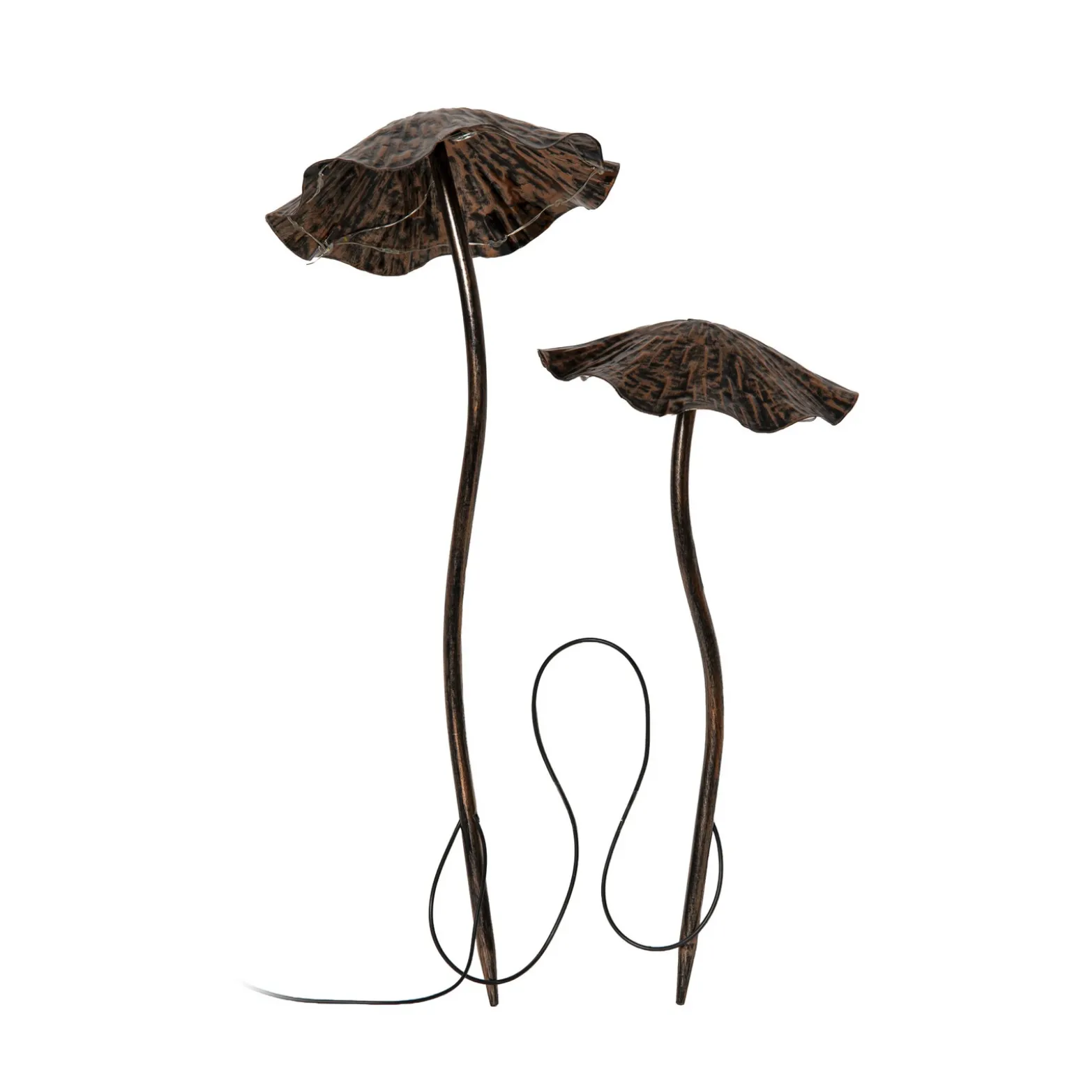 Lámpara decorativa LED Lumini, marrón/bronce, con estaca para clavar en el