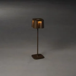 Lámpara decorativa LED Nice, puerto USB, óxido