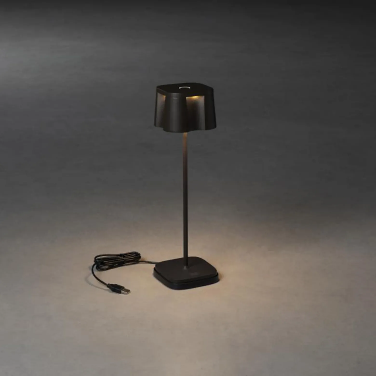 Lámpara decorativa LED Nice puerto carga USB negro