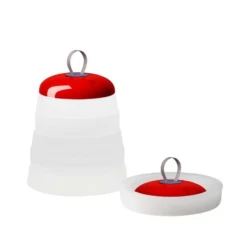 Lámpara decorativa LED para exteriores Foscarini Cri Cri, roja
