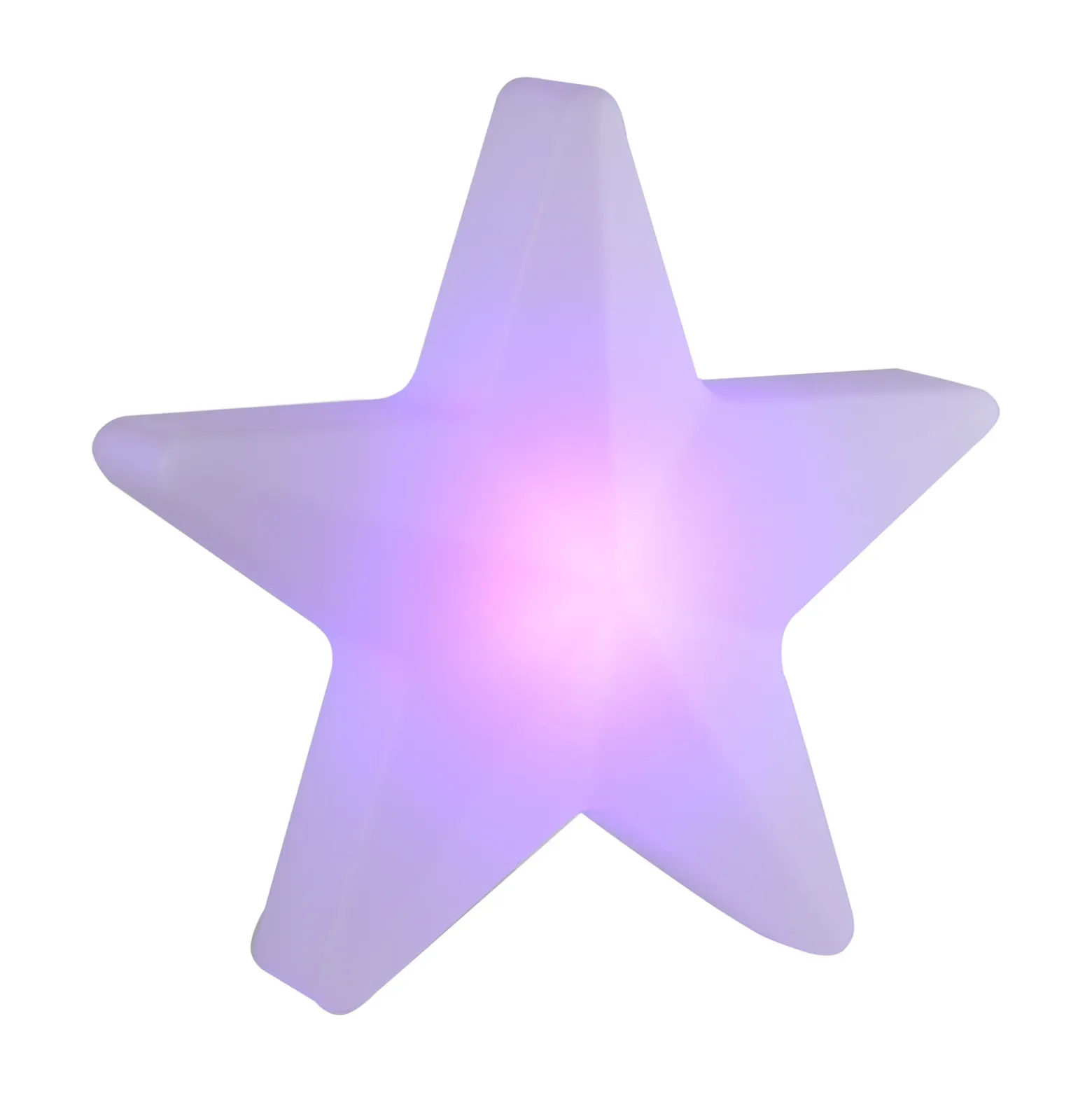 Lámpara decorativa LED recargable Star, 55 cm de altura, IP44, blanca, RGBW