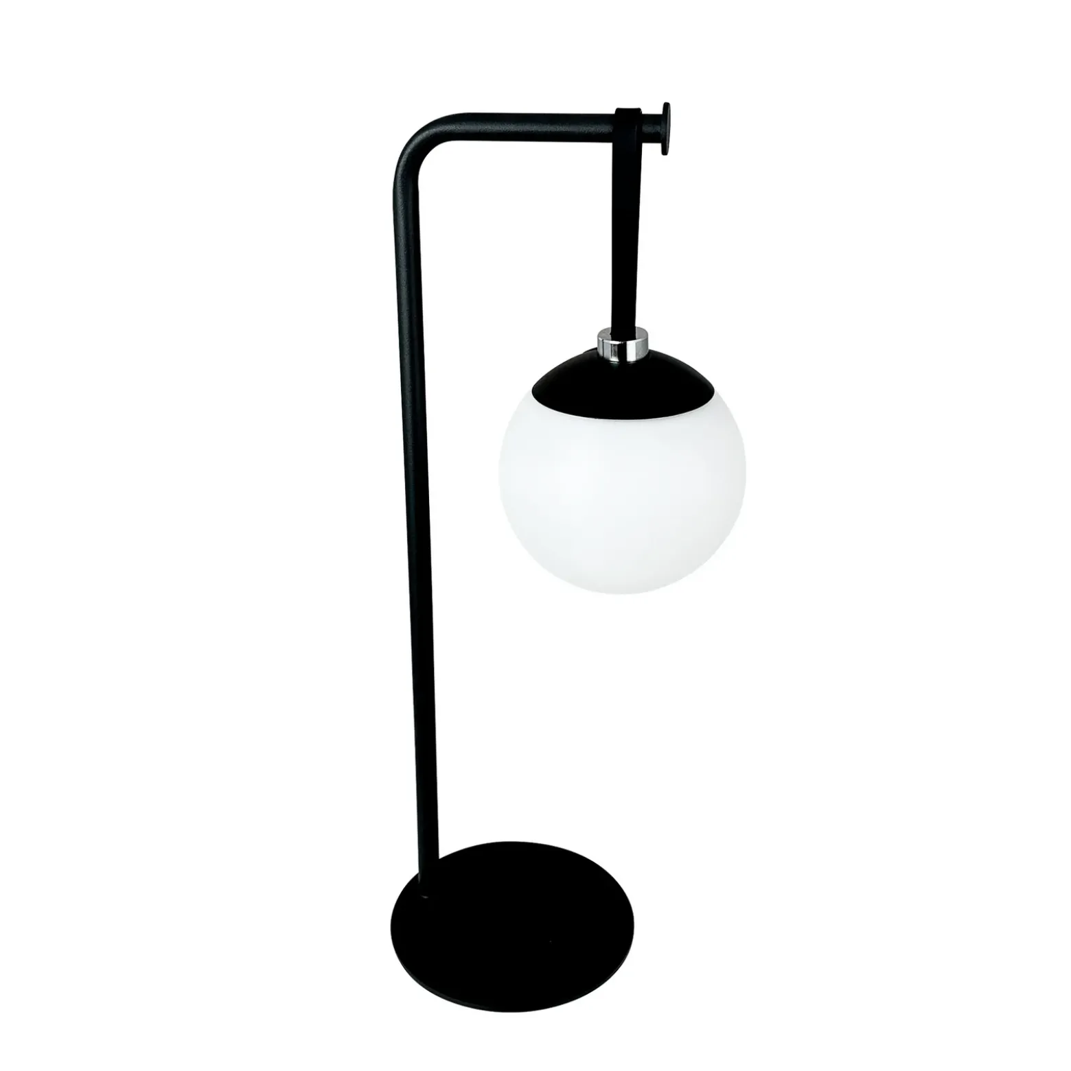 Lámpara decorativa recargable LED Odin de Dyberg Larsen, negro/blanco, IP44