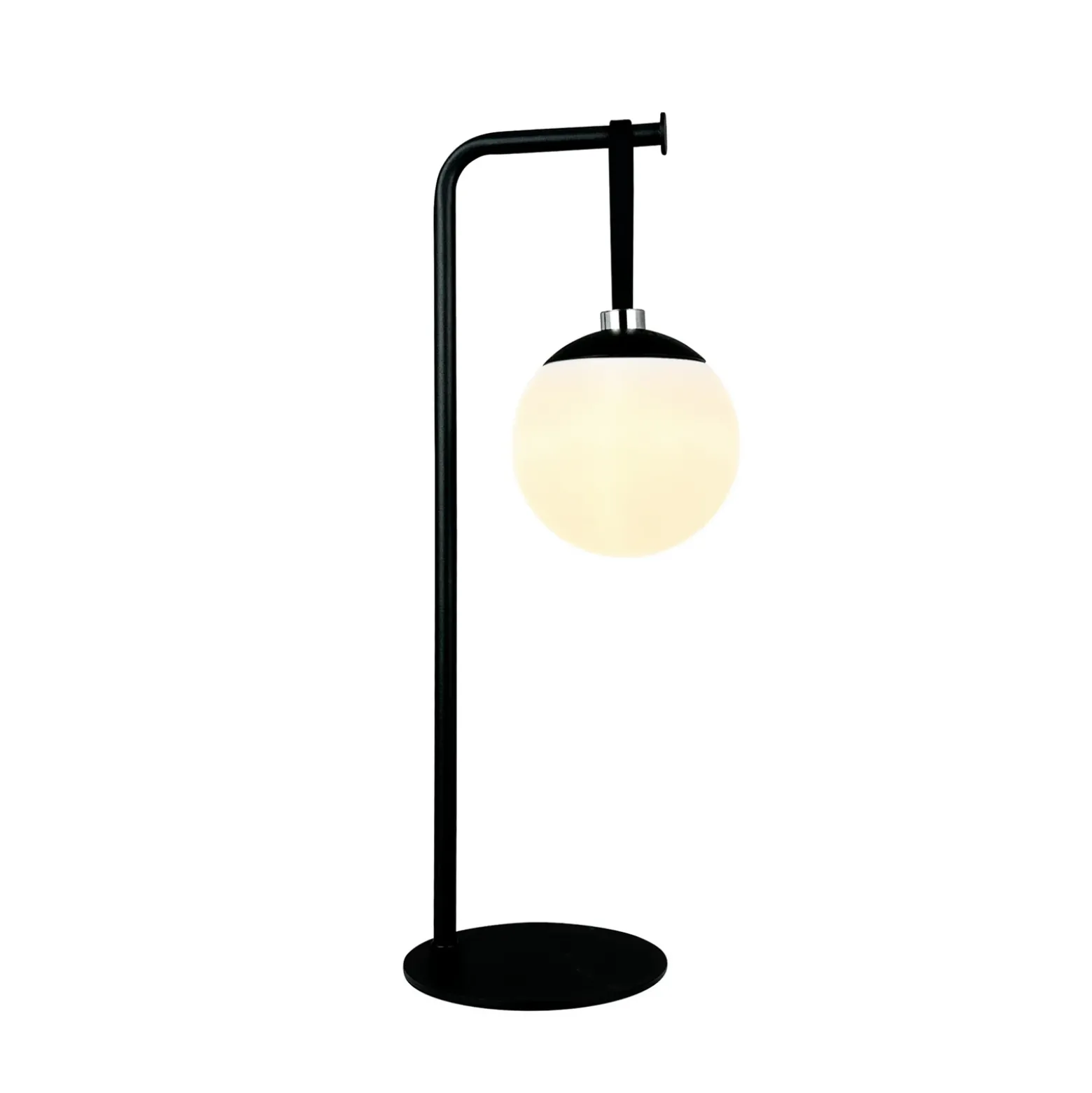Lámpara decorativa recargable LED Odin de Dyberg Larsen, negro/blanco, IP44