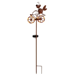 Lámpara decorativa solar LED 5282414 con bicicleta