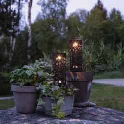 Lámpara decorativa solar LED Izola, pica, set 2