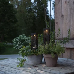 Lámpara decorativa solar LED Izola, pica, set 2