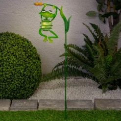 Lámpara decorativa solar LED 5280417 rana colgante