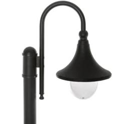 Lámpara de exterior Daphne de Lindby, 220 cm, negra, E27, IP44